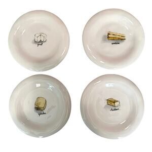 Rae Dunn Cheese Plate Set – 6” – Set of 4